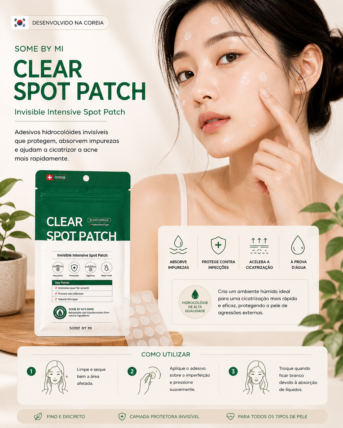 Some By Mi - 30 Days Miracle Clear Spot Patch - Healing Eczema Patches - 18pcs