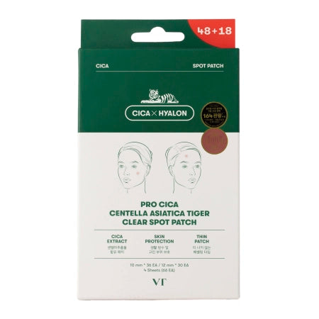 VT Cosmetics - CICA Clear Spot Patch - Soothing Eczema Patches - 66pcs